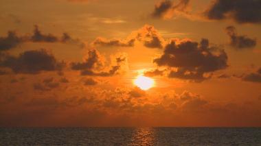 Coucher de soleil �tonnant