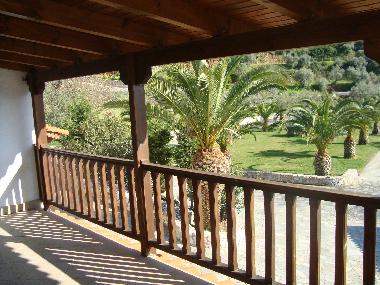 Vue par le balcon du premier etage