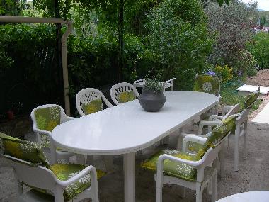 terrasse donnant sur cuisine exterieur