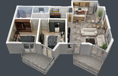 Appartement de vacances �/en/au Kotor (Mont�n�gro)ou appartement ou maison de vacances