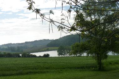 vue sur le lac  devant la maison