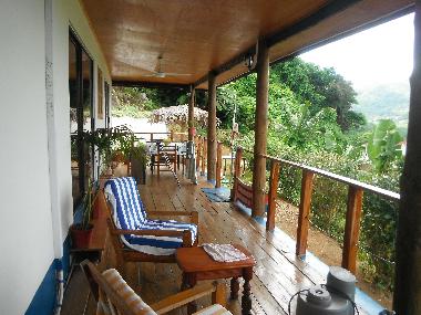 terrasse exterieur avec vue paradisiaque