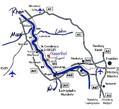 Maison de vacances /en/au Sauerthal (Rheintal, Lahn, Taunus)ou appartement ou maison de vacances