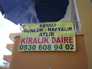 Appartement de vacances /en/au Alanya (Antalya)ou appartement ou maison de vacances