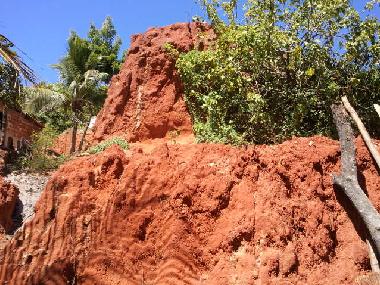 d�tail de la falaise