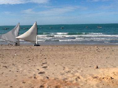 jangada, petits voiliers, devant notre maison