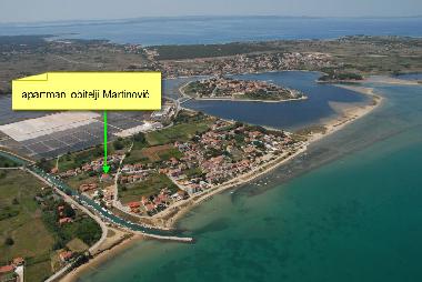 Appartement de vacances �/en/au Nin (Zadarska)ou appartement ou maison de vacances