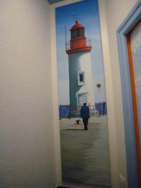 peinture ralis dans le gte  par la propritaire 