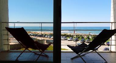 Vue du balcon de la cuisine