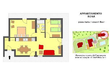 Appartement de vacances �/en/au Pergine Valdarno (Arezzo)ou appartement ou maison de vacances