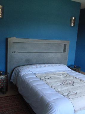 chambre bleu / maison