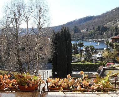 terrasse vue lac - Hiver. appartement  id�al pour familles