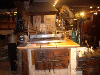 barbecue gaz dans la cuisine