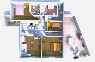 Villa /en/au Podgora (Splitsko-Dalmatinska)ou appartement ou maison de vacances