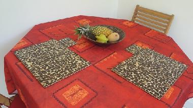 la table de la v�randa