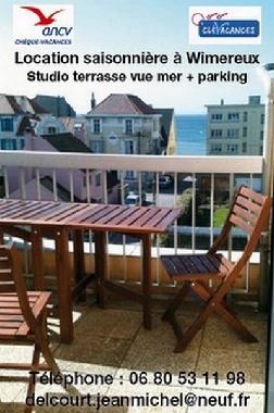 TERRASSE VUE MER   ( 50 m de la digue promenade )