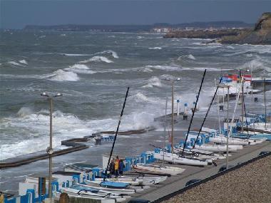 digue de Wimereux jour de tempte !!