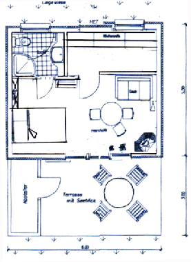 Maison de vacances /en/au Dahmen (Mecklenburgische Seenplatte)ou appartement ou maison de vacances
