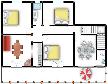 Appartement de vacances �/en/au Vodice (Sibensko-Kninska)ou appartement ou maison de vacances