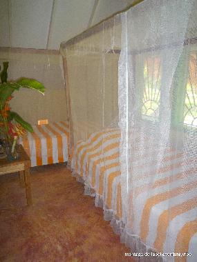 chambre avec 2 lit de 1 personnes