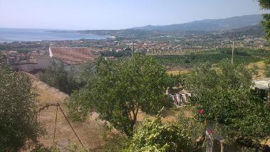 Vue sur les collines et sur la cte