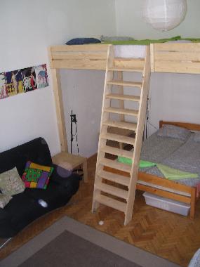 Chambre avec petit d�jeuner �/en/au Budapest (Budapest)ou appartement ou maison de vacances