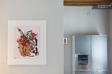 enamel on canvas by Alfonso Borghi