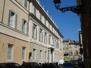 the neighborhood, Sanvitale palace
