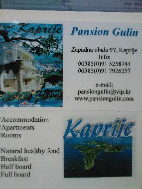 Maison de vacances /en/au Kaprije island /ideal for Families-Groups (Sibensko-Kninska)ou appartement ou maison de vacances