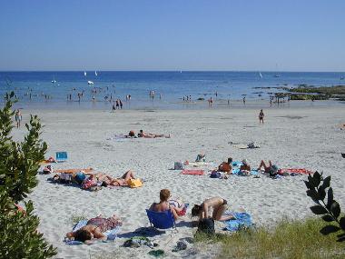 la plage juste derrire le petit portillon d