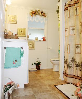 La chambre des toilettes thme;:  les plantes