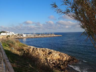 Vue du port depuis le sentier ctier.