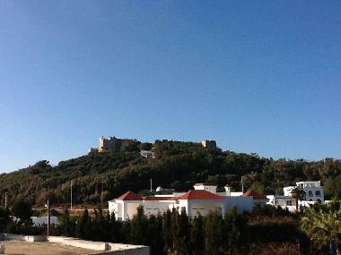 vue de la terrasse sur le toit sur le fort de Kelibia