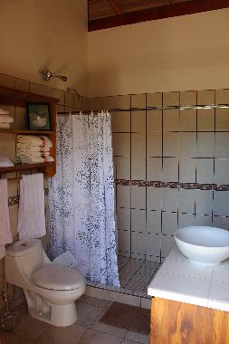 Salle de bain avec grande douche