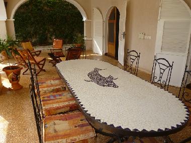 terrase toujours ombrag�e.Que c