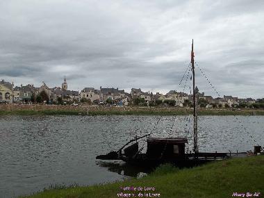le village et le bateau traditionnel de Loire sur lequel vous pourrez faire une balade ...
