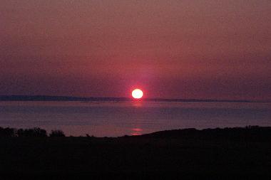 coucher de soleil vu de l