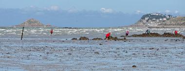 p�che � pied devant le Verdelet