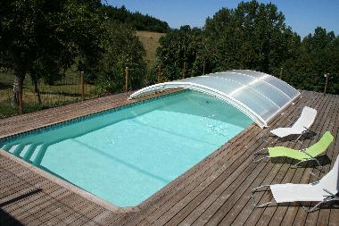 piscine s�curis�e avec abri amovible