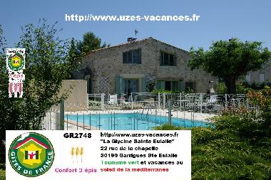 Maison de vacances /en/au Garrigues Sainte Eulalie (Gard)ou appartement ou maison de vacances
