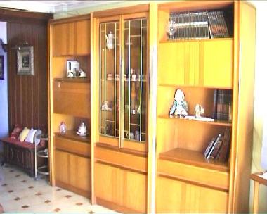 Le salon et le vaisselier/bibliothque