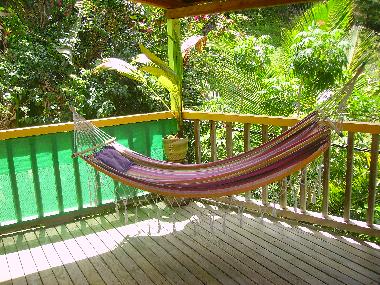 La terrasse et son hamac