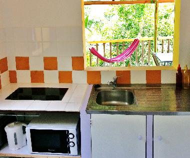 Cuisine ouverte sur la terrasse