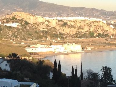 Salobre�a en arri�re plan et La Guardia et sa plage