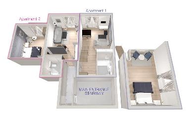 Appartement de vacances /en/au Brela (Splitsko-Dalmatinska)ou appartement ou maison de vacances