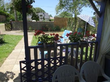 vue du jardin de la loggia