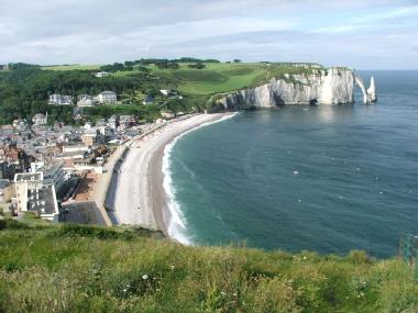 vue de la plage d tretat