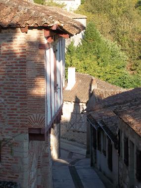 maisons � collombages dans la rue de l