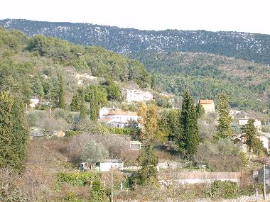 Vue de la seconde terrasse sur le Mont Frion