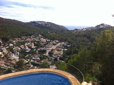 Piscine vue panoramique jusqu
